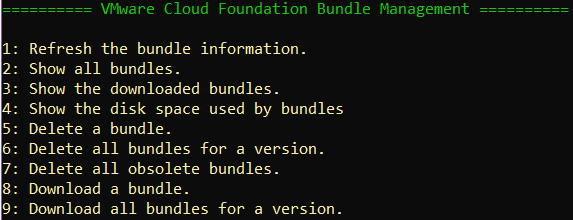 Bundle management